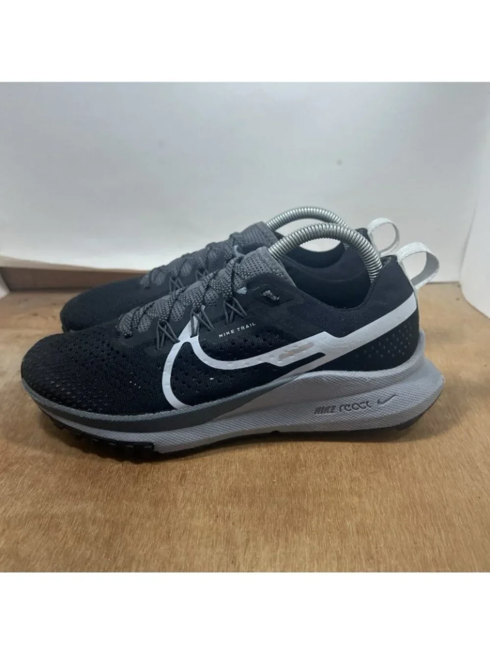 Nike React Pegasus Trail 4 Black Dark Gray Men's Size 7.5 - DJ6158-001